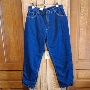 Womens Flannel Blue Jeans 18X31 Full Blue for her